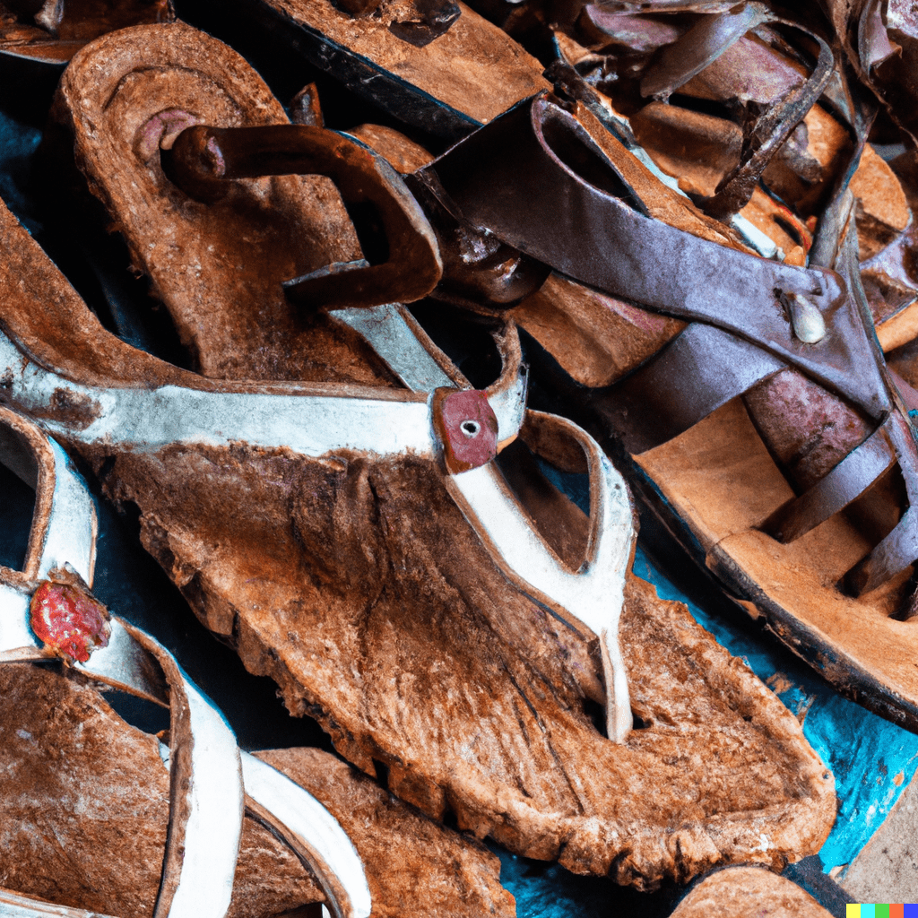 Leather Sandals made in Dominica
