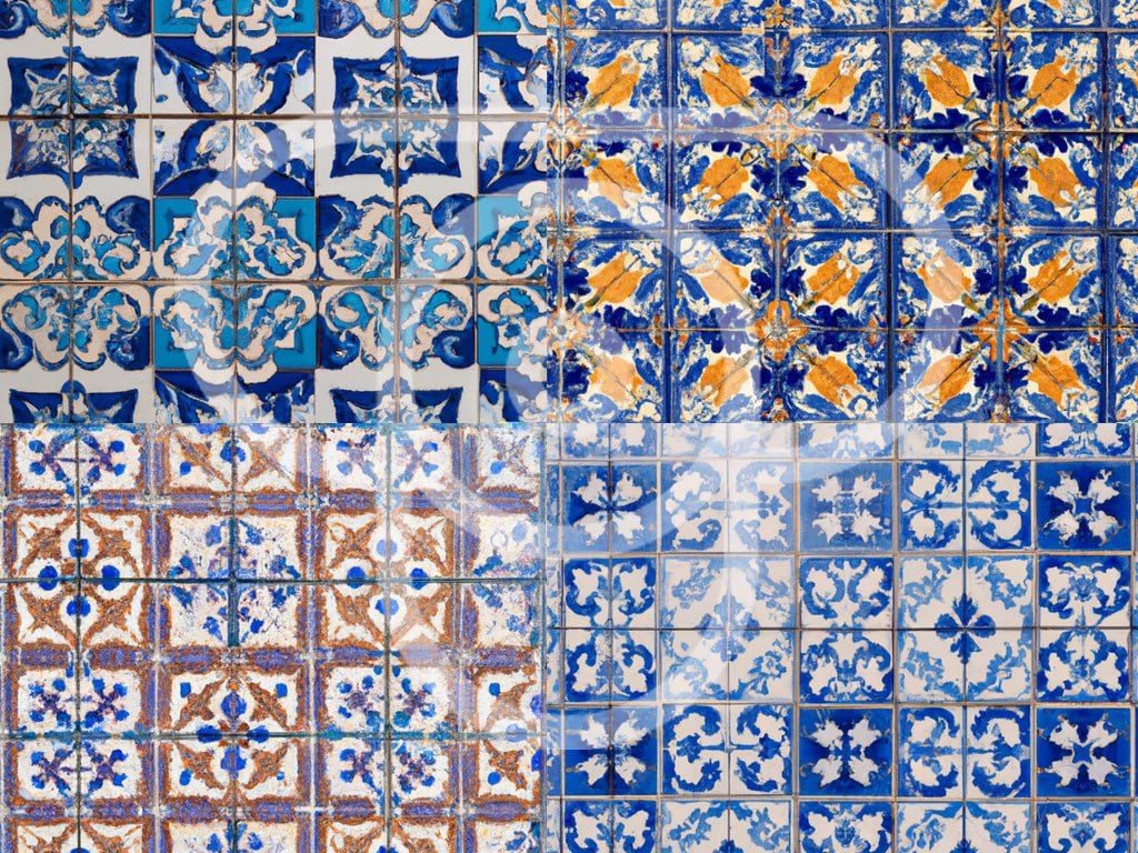 Beautiful azulejo tiles from portugal