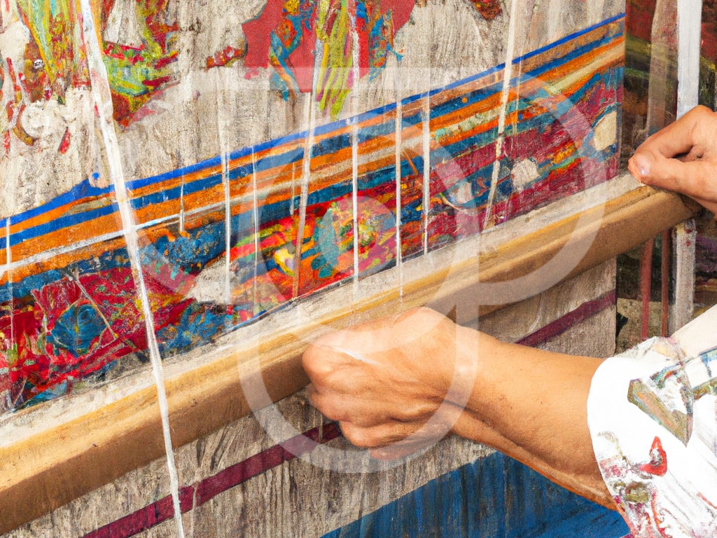 Silk weaving handicrafts from Uzbekistan