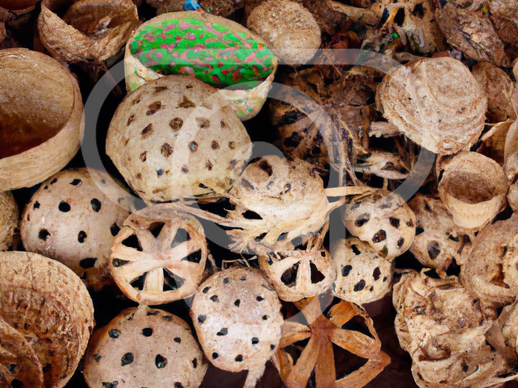Coconut shell crafts from Fiji
