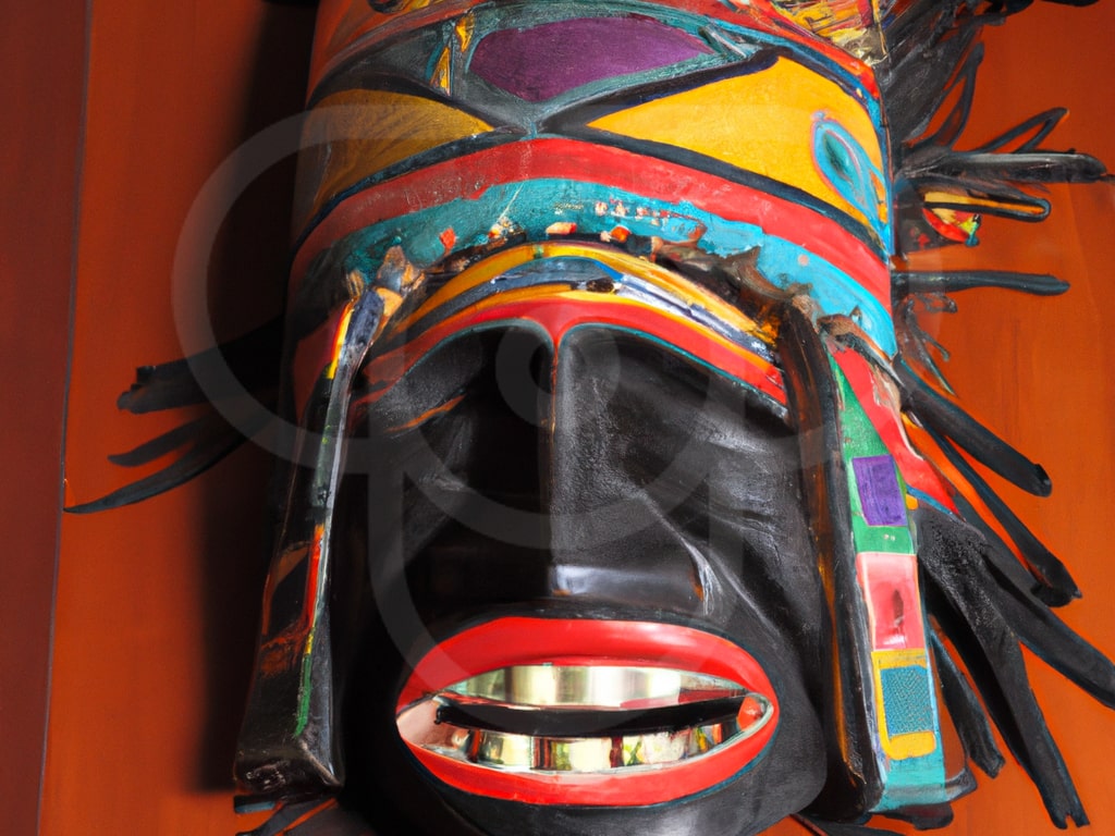 Traditional tribal masks from Colombia