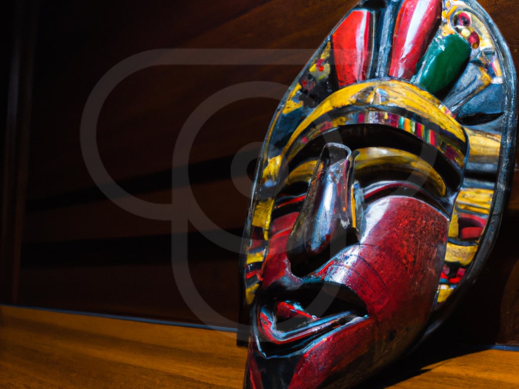 Traditional tribal masks from Colombia