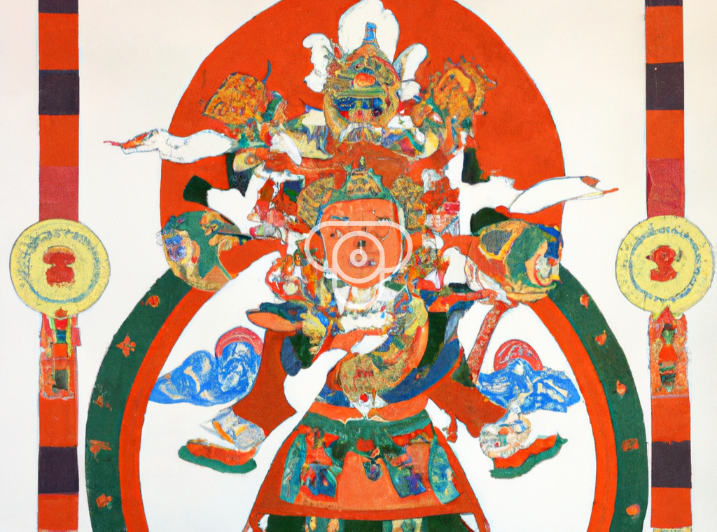 LhaZo traditional painting of Bhutan