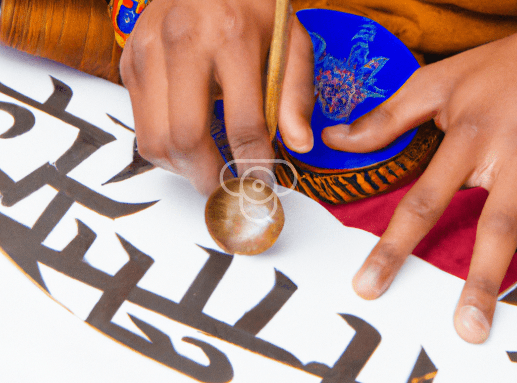 Yikzo Calligraphy from Bhutan